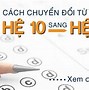 Đổi Điểm Hệ 10 Sang Hệ 4