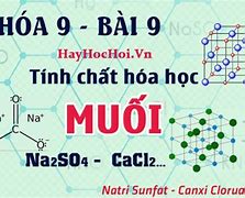 Tên Hoá Học Của Muối